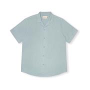 Overhemd Lange Mouw Rvlt Revolution Cuban Shirt - Lightblue