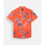 Overhemd Lange Mouw Oxbow Slub-print shirt met korte mouwen HELLFLO