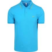 T-shirt Sun68 Poloshirt Small Stripe Collar Blauw