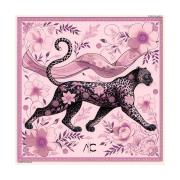 Sjaal Alberto Cabale Proud Panther Cléo zijden vierkantje