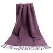 Sjaal Alberto Cabale Paarse kasjmieren sjaal Recto-Verso
