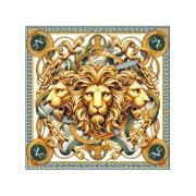 Sjaal V 1969 Grote zijden vierkant Grand ThreeLions