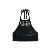 Blouse Superdry Blouse court à dos nu en crochet femme
