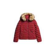 Donsjas Superdry Doudoune à capuche en fourrure synthétique femme Fuji