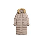Mantel Superdry Manteau long en fausse fourrure femme Everest