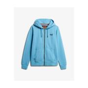 Sweater Superdry Sweatshirt à capuche délavé zippé à logo Essential
