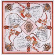 Sjaal V 1969 Zijden Vierkant OCEAAN