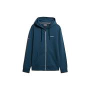 Sweater Superdry Sweatshirt à capuche zippé uni
