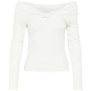 T-Shirt Lange Mouw Kaffe T-shirt manches longues à épaules dénudées fe...