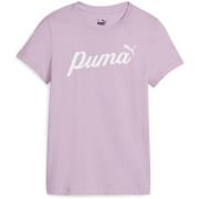 T-shirt Korte Mouw Puma T-shirt fille Essentials+ Script