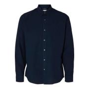 Overhemd Lange Mouw Selected 16079056 LINEN SHIRT-SKY CAPTAIN