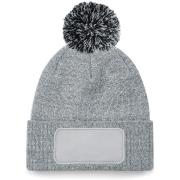 Muts Beechfield Bonnet pom pom Patch Snowstar