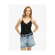 Top Superdry Débardeur à liseré dentelle femme Essential