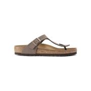 Sandalen BIRKENSTOCK Gizeh Nobuck Birko-Flor Regular - Mocca