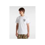 T-shirt Vans VN000M5E WARPED WORLD-WHT1 WHITE