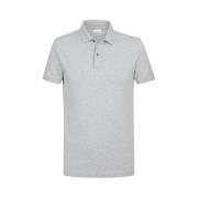 T-shirt Profuomo Piqué Poloshirt Grijs
