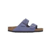 Sandalen BIRKENSTOCK Arizona Suede Leather Narrow - Purple Dusk
