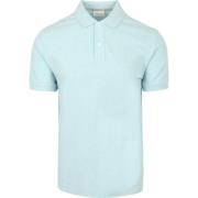 T-shirt Profuomo Piqué Poloshirt Aqua Blauw