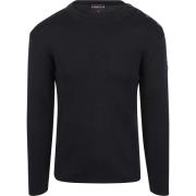 Sweater Armor Lux Marin Goulenez Trui Merinowol Navy
