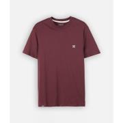 T-shirt Korte Mouw Oxbow Effen geborduurd T-shirt met 4 flarden borduu...