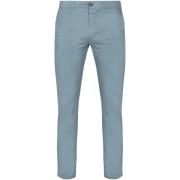 Broek Suitable Plato Chino Steel Blauw