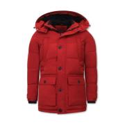 Parka Jas Enos Lange Gewatteerde Jas