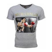 T-shirt Korte Mouw Local Fanatic Muhammad Ali Glossy Print