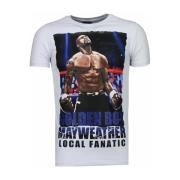 T-shirt Korte Mouw Local Fanatic Golden Boy Mayweather Rhinestone