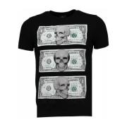 T-shirt Korte Mouw Local Fanatic Beter Have My Money Rhinestone