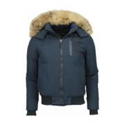 Parka Jas Enos Korte Winterjas Bontkraag