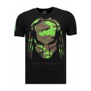 T-shirt Korte Mouw Local Fanatic Predator Rhinestone