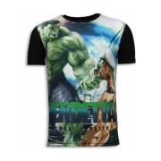 T-shirt Korte Mouw Local Fanatic Vendetta Digital Rhinestone