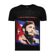 T-shirt Korte Mouw Local Fanatic Presidente Rhinestone