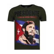 T-shirt Korte Mouw Local Fanatic Presidente Rhinestone