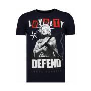 T-shirt Korte Mouw Local Fanatic Loyalty Marilyn Rhinestone
