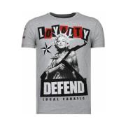 T-shirt Korte Mouw Local Fanatic Loyalty Marilyn Rhinestone