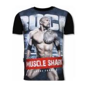 T-shirt Korte Mouw Local Fanatic Muscle Shark Rock Digital