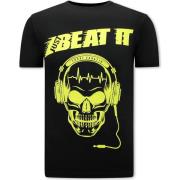 T-shirt Korte Mouw Local Fanatic Just Beat It Print