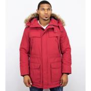 Parka Jas Enos Lange Parka Jas Bontkraag