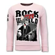 Sweater Local Fanatic Luxe Rock My World Cat