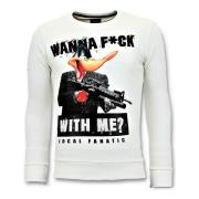 Sweater Local Fanatic Rhinestones Shooting Duck Gun