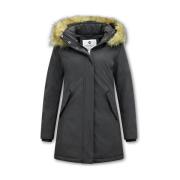 Parka Jas Matogla Winterjas Imitatie Bontkraag