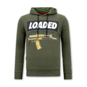 Sweater Local Fanatic Hoodie Print Loaded Gun