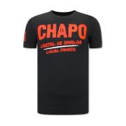 T-shirt Korte Mouw Local Fanatic EL Chapo Cartel De Sinaloa