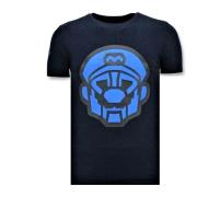 T-shirt Korte Mouw Local Fanatic Print Mario Neon