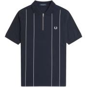T-shirt Fred Perry Fp Pinstripe Zip Neck Shirt