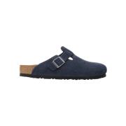 Sandalen BIRKENSTOCK Boston Suede Leather Narrow - New Navy
