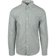 Overhemd Lange Mouw Gant Casual Overhemd Streep Groen