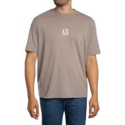 T-shirt Korte Mouw EAX T-shirt met geborduurd centraal logo