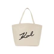 Boodschappentas Karl Lagerfeld A3W50108 K SIGNATURE EMB CANVAS SHO